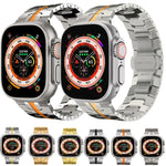 Dây đồng hồ thép cho Apple Watch Series, 7 41mm / 6&SE&5&4 40mm / 3&2&1 38mm, 7 45mm / 6&SE&5&4 44mm / 3&2&1 42mm