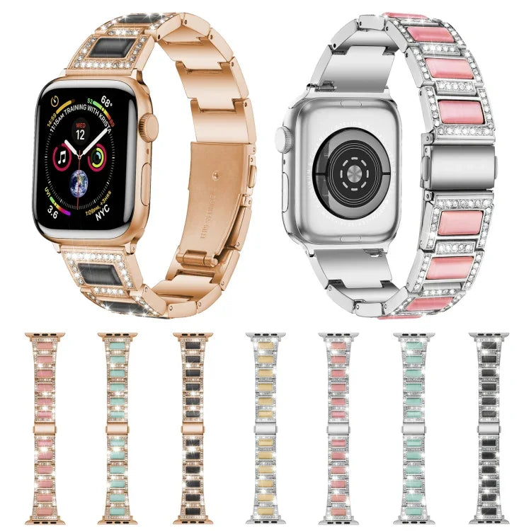 Dây đồng hồ kim loại opal 22mm cho Apple Watch Series, 7 41mm / 6&SE&5&4 40mm / 3&2&1 38mm, 7 45mm / 6&SE&5&4 44mm / 3&2&1 42mm