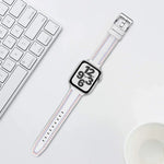 Dây đồng hồ da ba dòng cho Apple Watch Series, 7 41mm / 6&SE&5&4 40mm / 3&2&1 38mm, 7 45mm / 6&SE&5&4 44mm / 3&2&1 42mm