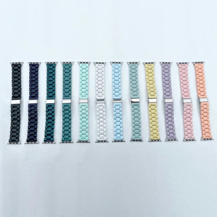 Dây đồng hồ ba hạt màu kẹo cho Apple Watch Series, 7 41mm / 6&SE&5&4 40mm / 3&2&1 38mm, 7 45mm / 6&SE&5&4 44mm / 3&2&1 42mm