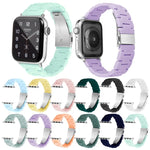 Dây đồng hồ ba hạt màu kẹo cho Apple Watch Series, 7 41mm / 6&SE&5&4 40mm / 3&2&1 38mm, 7 45mm / 6&SE&5&4 44mm / 3&2&1 42mm
