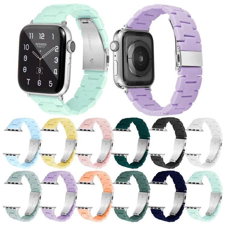 Dây đồng hồ ba hạt màu kẹo cho Apple Watch Series, 7 41mm / 6&SE&5&4 40mm / 3&2&1 38mm, 7 45mm / 6&SE&5&4 44mm / 3&2&1 42mm
