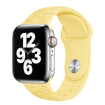 Dây đồng hồ silicone dập nổi họa tiết bướm yêu hoa cho Apple Watch Series, 7 41mm / 6&SE&5&4 40mm / 3&2&1 38mm
