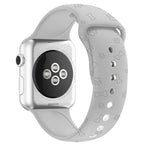 Dây đồng hồ silicone dập nổi họa tiết chân chó cho Apple Watch Series, 7 41mm / 6&SE&5&4 40mm / 3&2&1 38mm, 7 45mm / 6&SE&5&4 44mm / 3&2&1 42mm