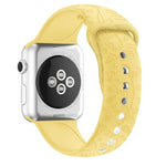 Dây đồng hồ silicone dập nổi họa tiết hồng hạc cho Apple Watch Series, 7 41mm / 6&SE&5&4 40mm / 3&2&1 38mm, 7 45mm / 6&SE&5&4 44mm / 3&2&1 42mm