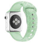 Dây đồng hồ silicone dập nổi họa tiết xương rồng cho Apple Watch Series, 7 41mm / 6&SE&5&4 40mm / 3&2&1 38mm, 7 45mm / 6&SE&5&4 44mm / 3&2&1 42mm