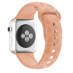 Dây đồng hồ silicone dập nổi họa tiết xương rồng cho Apple Watch Series, 7 41mm / 6&SE&5&4 40mm / 3&2&1 38mm, 7 45mm / 6&SE&5&4 44mm / 3&2&1 42mm