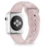 Dây đồng hồ silicone dập nổi họa tiết hoa hướng dương cho Apple Watch Series, 7 41mm / 6&SE&5&4 40mm / 3&2&1 38mm, 7 45mm / 6&SE&5&4 44mm / 3&2&1 42mm