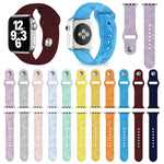 Dây đồng hồ silicone dập nổi họa tiết hoa hướng dương cho Apple Watch Series, 7 41mm / 6&SE&5&4 40mm / 3&2&1 38mm, 7 45mm / 6&SE&5&4 44mm / 3&2&1 42mm