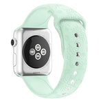 Dây đồng hồ silicone dập nổi họa tiết bông tuyết cho Apple Watch Series, 7 41mm / 6&SE&5&4 40mm / 3&2&1 38mm, 7 45mm / 6&SE&5&4 44mm / 3&2&1 42mm