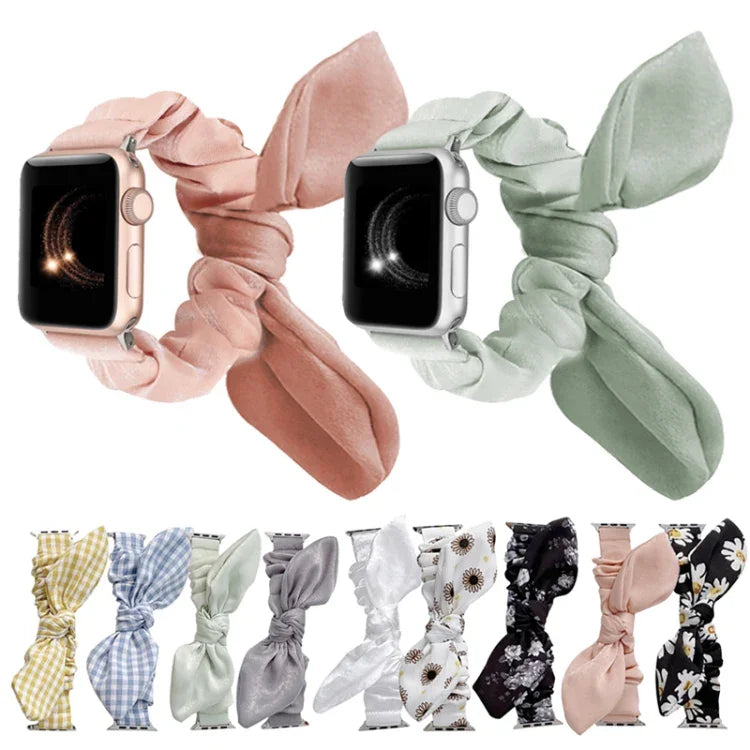 Dây đồng hồ vải co giãn vòng đơn cho Apple Watch Series, 7 41mm / 6&SE&5&4 40mm / 3&2&1 38mm, 7 45mm / 6&SE&5&4 44mm / 3&2&1 42mm