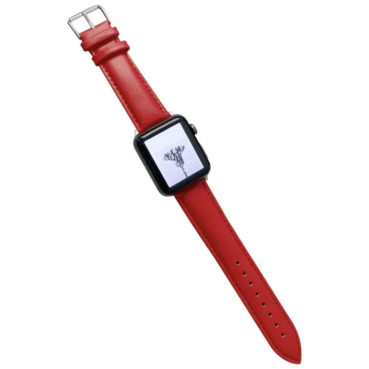 Dây đồng hồ da bóng cho Apple Watch Series, 7 41mm / 6&SE&5&4 40mm / 3&2&1 38mm, 7 45mm / 6&SE&5&4 44mm / 3&2&1 42mm