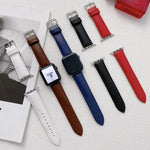 Dây đồng hồ da bóng cho Apple Watch Series, 7 41mm / 6&SE&5&4 40mm / 3&2&1 38mm, 7 45mm / 6&SE&5&4 44mm / 3&2&1 42mm