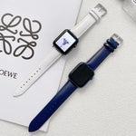 Dây đồng hồ da bóng cho Apple Watch Series, 7 41mm / 6&SE&5&4 40mm / 3&2&1 38mm, 7 45mm / 6&SE&5&4 44mm / 3&2&1 42mm