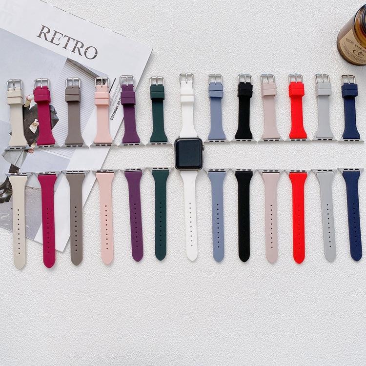 Dây đồng hồ silicone eo nhỏ cho Apple Watch Series, 7 41mm / 6&SE&5&4 40mm / 3&2&1 38mm, 7 45mm / 6&SE&5&4 44mm / 3&2&1 42mm