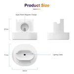 Giá đỡ sạc silicone 3 trong 1 A001 cho iPhone / iWatch / AirPods