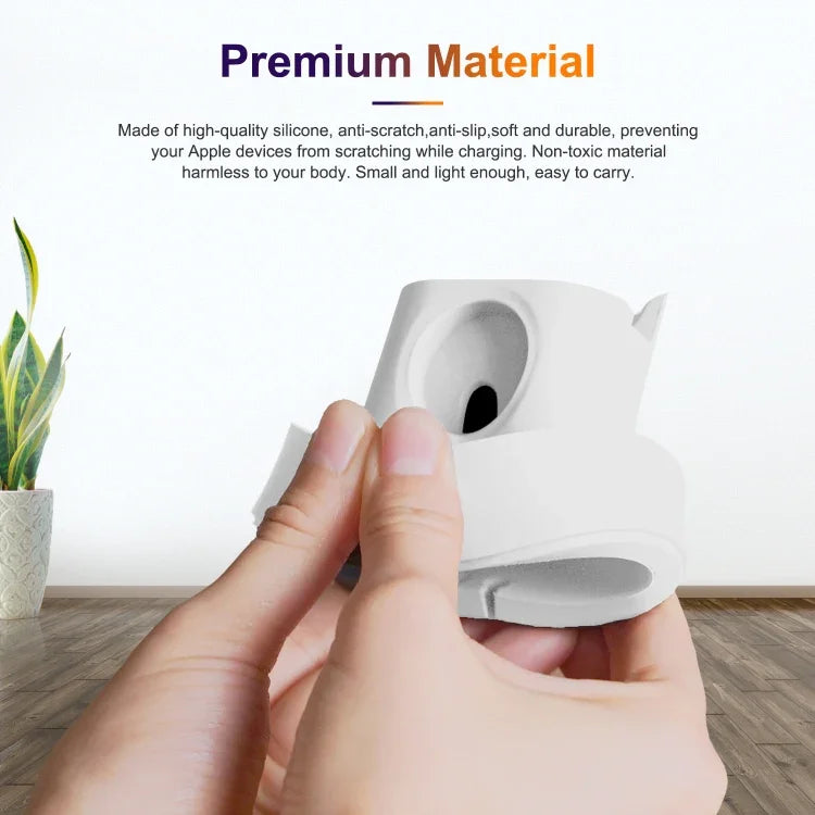Giá đỡ sạc silicone 3 trong 1 A001 cho iPhone / iWatch / AirPods
