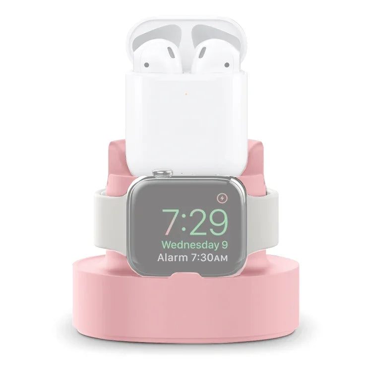 Giá đỡ sạc silicone 3 trong 1 A001 cho iPhone / iWatch / AirPods