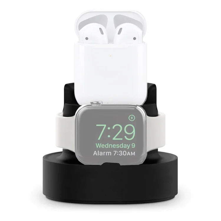 Giá đỡ sạc silicone 3 trong 1 A001 cho iPhone / iWatch / AirPods