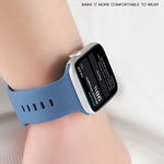 Dây đồng hồ silicone lỏng cho Apple Watch Series, 7 45mm / 6&SE&5&4 44mm / 3&2&1 42mm