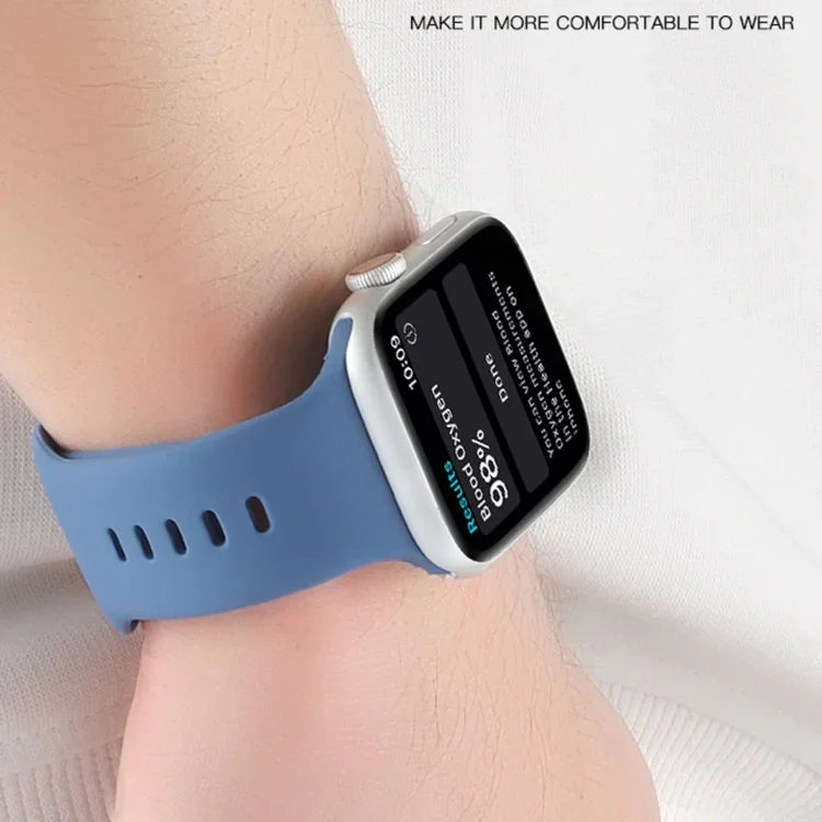 Dây đồng hồ silicone lỏng cho Apple Watch Series, 7 45mm / 6&SE&5&4 44mm / 3&2&1 42mm