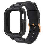 Dây đồng hồ thể thao sợi carbon tích hợp cho Apple Watch Series, 7 41mm / 6&SE&5&4 40mm / 3&2&1 38mm, 7 45mm / 6&SE&5&4 44mm / 3&2&1 42mm