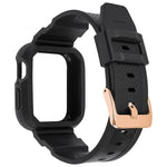 Dây đồng hồ thể thao sợi carbon tích hợp cho Apple Watch Series, 7 41mm / 6&SE&5&4 40mm / 3&2&1 38mm, 7 45mm / 6&SE&5&4 44mm / 3&2&1 42mm