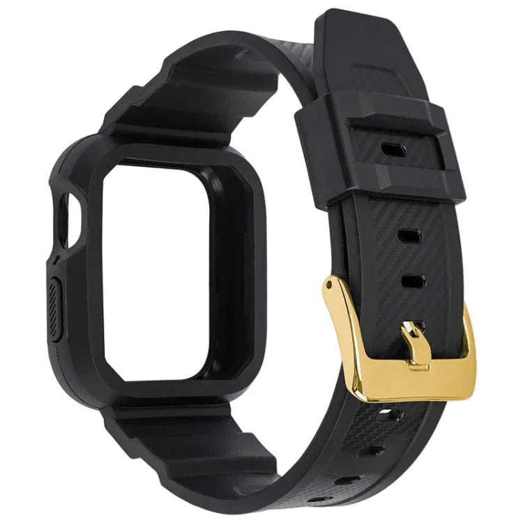 Dây đồng hồ thể thao sợi carbon tích hợp cho Apple Watch Series, 7 41mm / 6&SE&5&4 40mm / 3&2&1 38mm, 7 45mm / 6&SE&5&4 44mm / 3&2&1 42mm