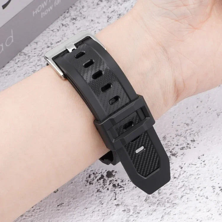 Dây đồng hồ thể thao sợi carbon tích hợp cho Apple Watch Series, 7 41mm / 6&SE&5&4 40mm / 3&2&1 38mm, 7 45mm / 6&SE&5&4 44mm / 3&2&1 42mm