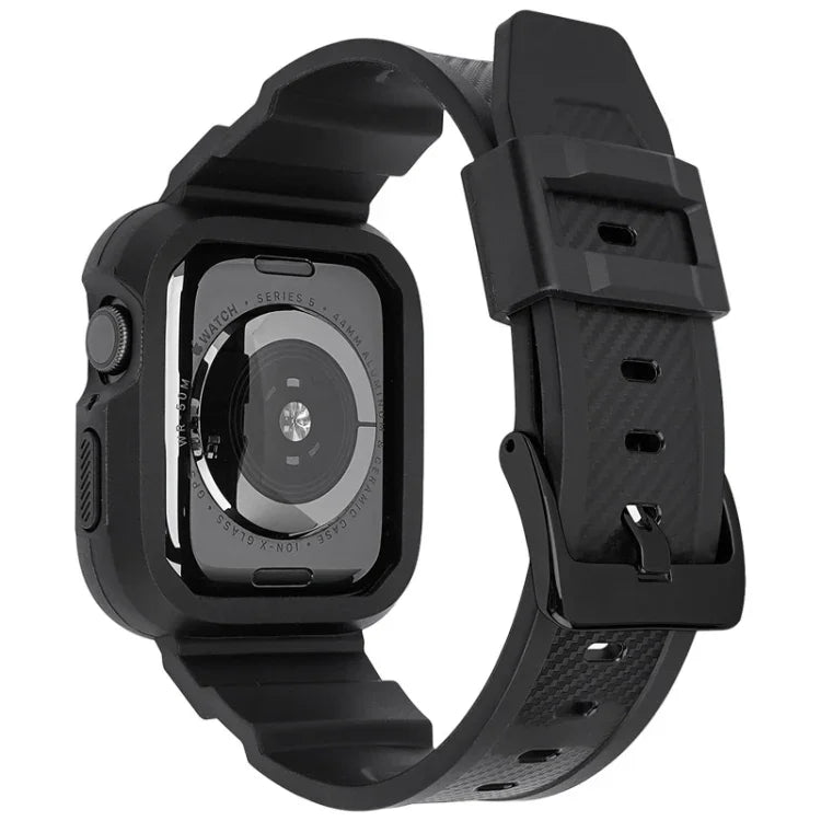 Dây đồng hồ thể thao sợi carbon tích hợp cho Apple Watch Series, 7 41mm / 6&SE&5&4 40mm / 3&2&1 38mm, 7 45mm / 6&SE&5&4 44mm / 3&2&1 42mm