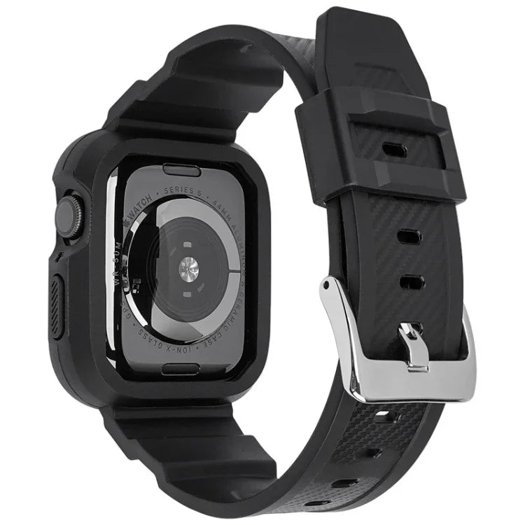 Dây đồng hồ thể thao sợi carbon tích hợp cho Apple Watch Series, 7 41mm / 6&SE&5&4 40mm / 3&2&1 38mm, 7 45mm / 6&SE&5&4 44mm / 3&2&1 42mm