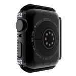 Ốp đồng hồ PC kim cương + kính cường lực cho Apple Watch Series, 6&SE&5&4 40mm, 6&SE&5&4 44mm