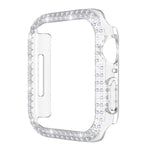 Vỏ đồng hồ PC kim cương hai hàng cho Apple Watch Series, 7 41mm, 7 45mm