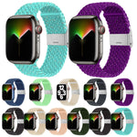 Dây đeo đồng hồ nylon dệt cho Apple Watch Series, 7 41mm / 6&SE&5&4 40mm / 3&2&1 38mm, 7 45mm / 6&SE&5&4 44mm / 3&2&1 42mm