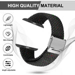 Dây đeo đồng hồ nylon dệt cho Apple Watch Series, 7 41mm / 6&SE&5&4 40mm / 3&2&1 38mm, 7 45mm / 6&SE&5&4 44mm / 3&2&1 42mm