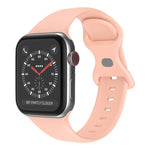 Dây đeo đồng hồ silicone khóa bướm, kích thước: S dành cho Apple Watch Series, 7 41mm / 6&SE&5&4 40mm / 3&2&1 38mm