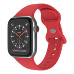 Dây đeo đồng hồ silicone khóa bướm, kích thước: S dành cho Apple Watch Series, 7 41mm / 6&SE&5&4 40mm / 3&2&1 38mm