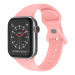 Dây đeo đồng hồ silicone khóa bướm, kích thước: S dành cho Apple Watch Series, 7 41mm / 6&SE&5&4 40mm / 3&2&1 38mm