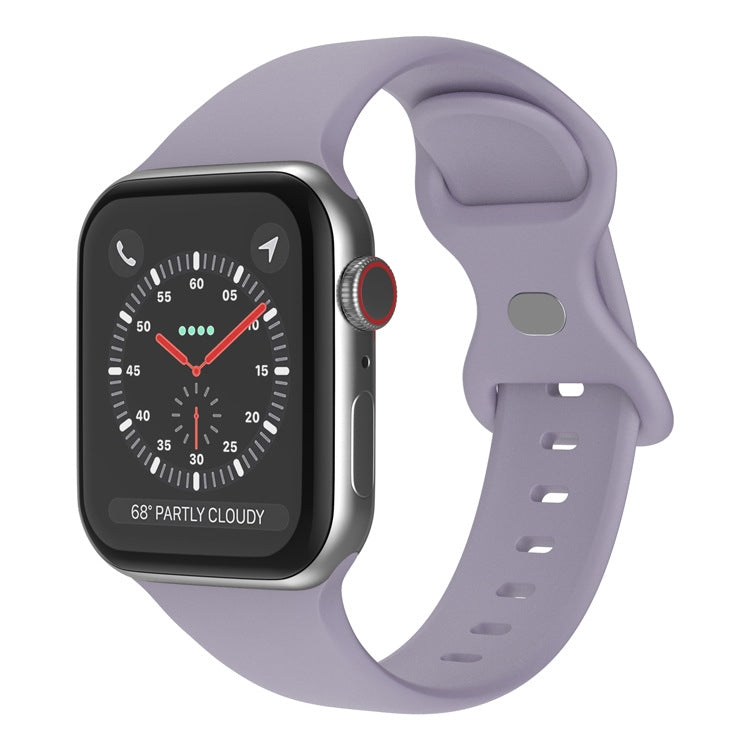 Dây đeo đồng hồ silicone khóa bướm, kích thước: S dành cho Apple Watch Series, 7 41mm / 6&SE&5&4 40mm / 3&2&1 38mm