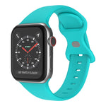 Dây đeo đồng hồ silicone khóa bướm, kích thước: S dành cho Apple Watch Series, 7 41mm / 6&SE&5&4 40mm / 3&2&1 38mm