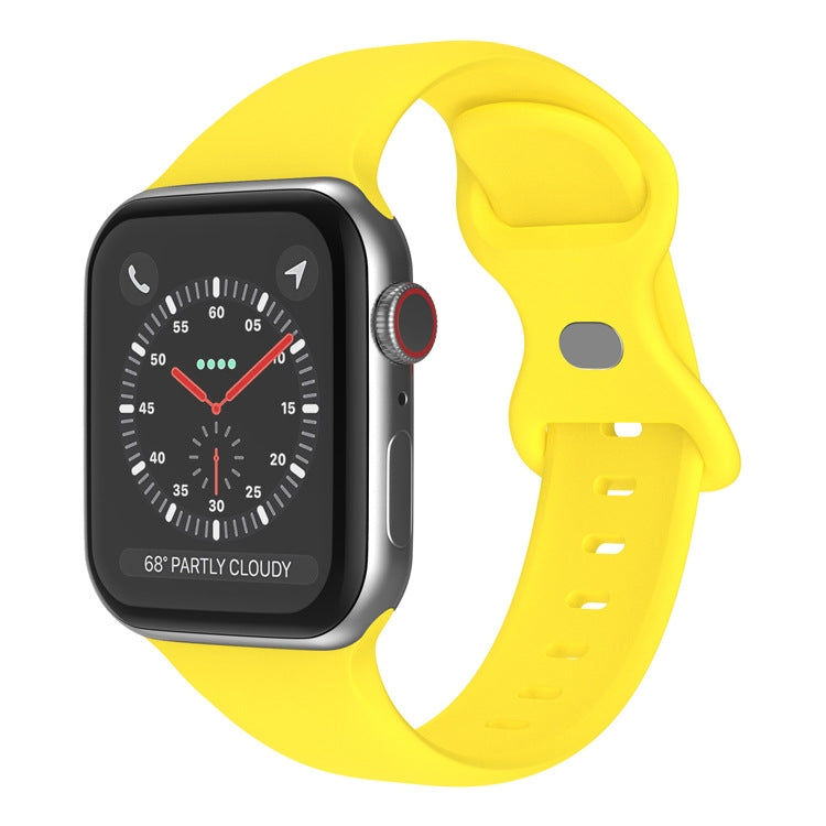 Dây đeo đồng hồ silicone khóa bướm, kích thước: S dành cho Apple Watch Series, 7 41mm / 6&SE&5&4 40mm / 3&2&1 38mm