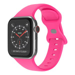 Dây đeo đồng hồ silicone khóa bướm, kích thước: L dành cho Apple Watch Series, 7 41mm / 6&SE&5&4 40mm / 3&2&1 38mm