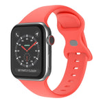 Dây đeo đồng hồ silicone khóa bướm, kích thước: L dành cho Apple Watch Series, 7 41mm / 6&SE&5&4 40mm / 3&2&1 38mm