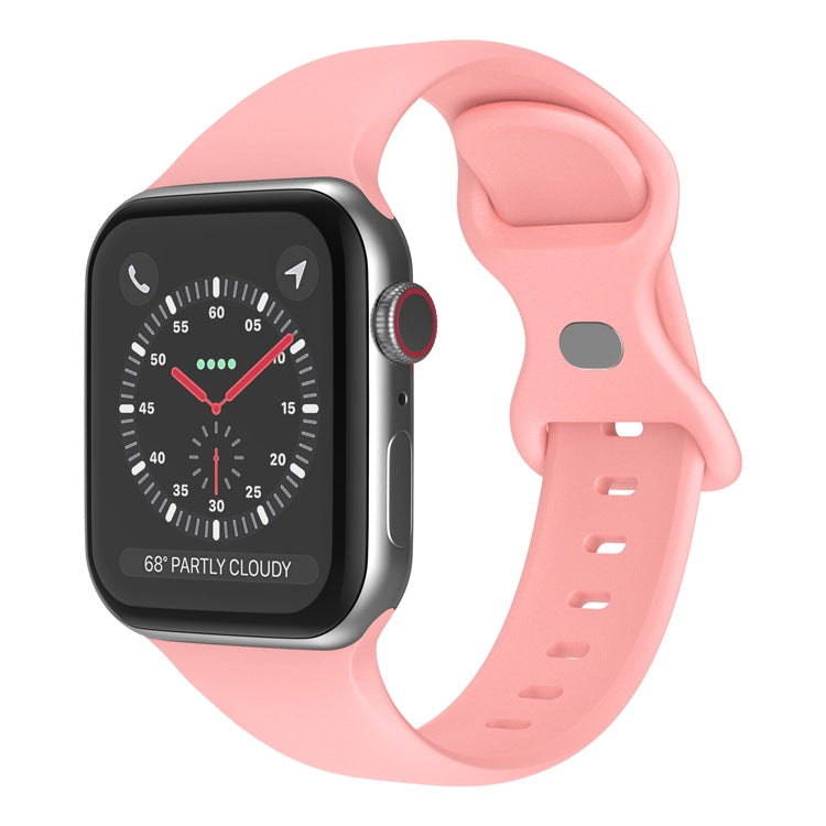 Dây đeo đồng hồ silicone khóa bướm, kích thước: L dành cho Apple Watch Series, 7 41mm / 6&SE&5&4 40mm / 3&2&1 38mm