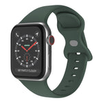 Dây đeo đồng hồ silicone khóa bướm, kích thước: L dành cho Apple Watch Series, 7 41mm / 6&SE&5&4 40mm / 3&2&1 38mm