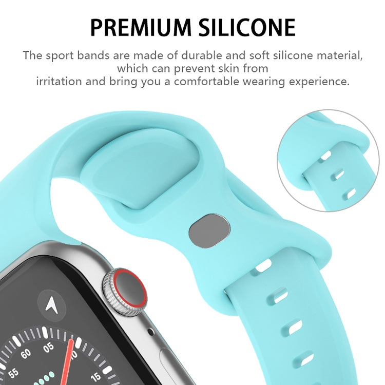 Dây đeo đồng hồ silicone khóa bướm, kích thước: L dành cho Apple Watch Series, 7 41mm / 6&SE&5&4 40mm / 3&2&1 38mm