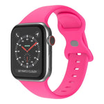 Dây đồng hồ silicone khóa bướm, kích thước: L cho Apple Watch Series, 7 45mm / 6&SE&5&4 44mm / 3&2&1 42mm