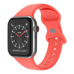 Dây đồng hồ silicone khóa bướm, kích thước: L cho Apple Watch Series, 7 45mm / 6&SE&5&4 44mm / 3&2&1 42mm