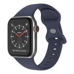 Dây đồng hồ silicone khóa bướm, kích thước: L cho Apple Watch Series, 7 45mm / 6&SE&5&4 44mm / 3&2&1 42mm