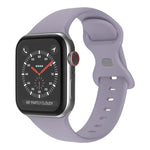 Dây đồng hồ silicone khóa bướm, kích thước: L cho Apple Watch Series, 7 45mm / 6&SE&5&4 44mm / 3&2&1 42mm